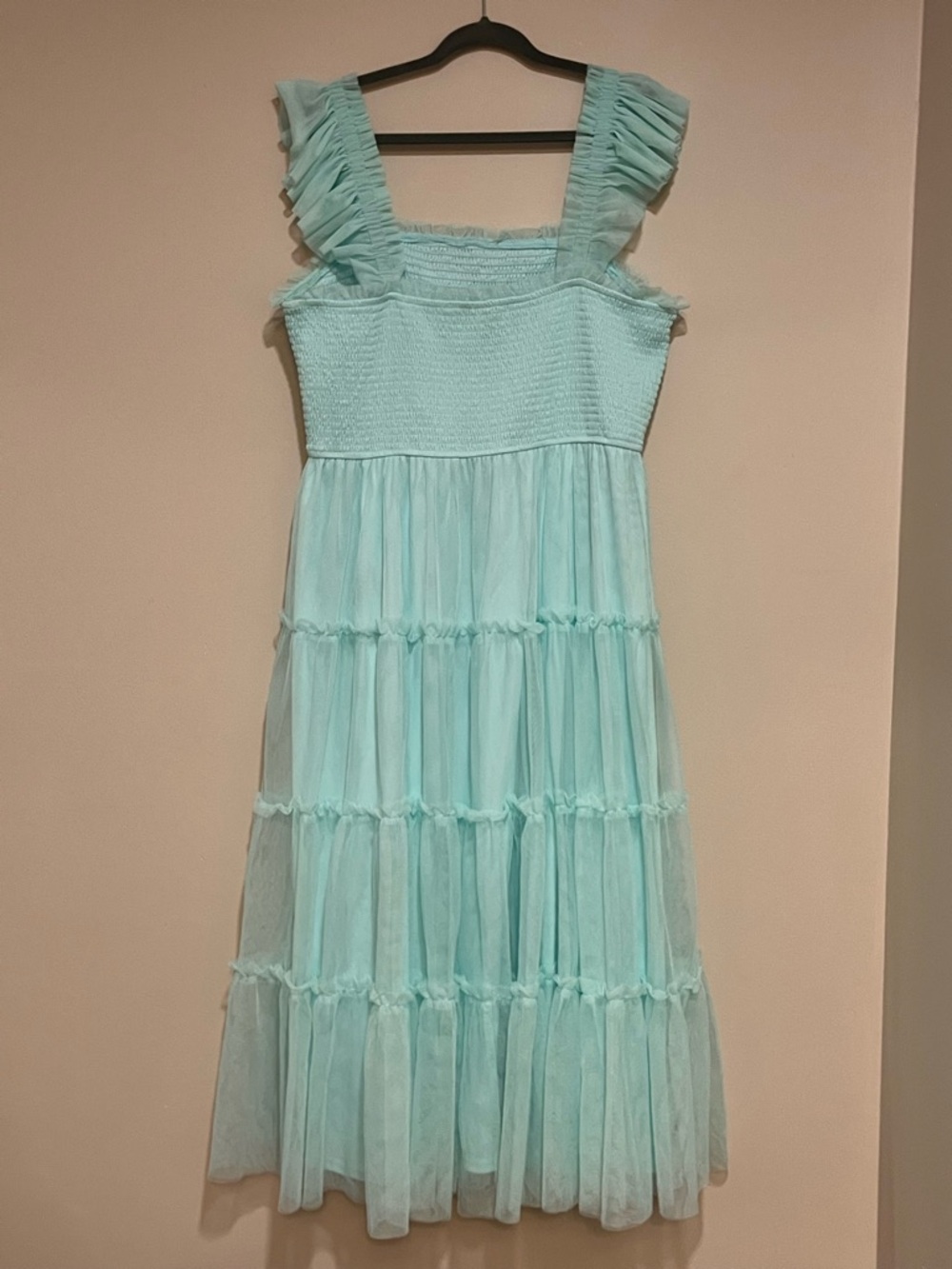 Arula | Smocked Maxi sundress w/layered ruffles and tulle Womens size C 22/24 3X - Picture 5 of 8